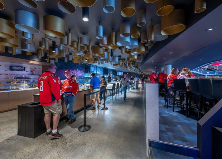 DC Interior Lifestyle Photography of CapitalOne Arena Suites