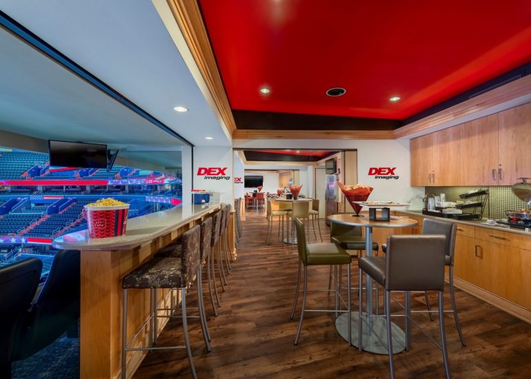 DC Interior Lifestyle Photography of CapitalOne Arena Suites